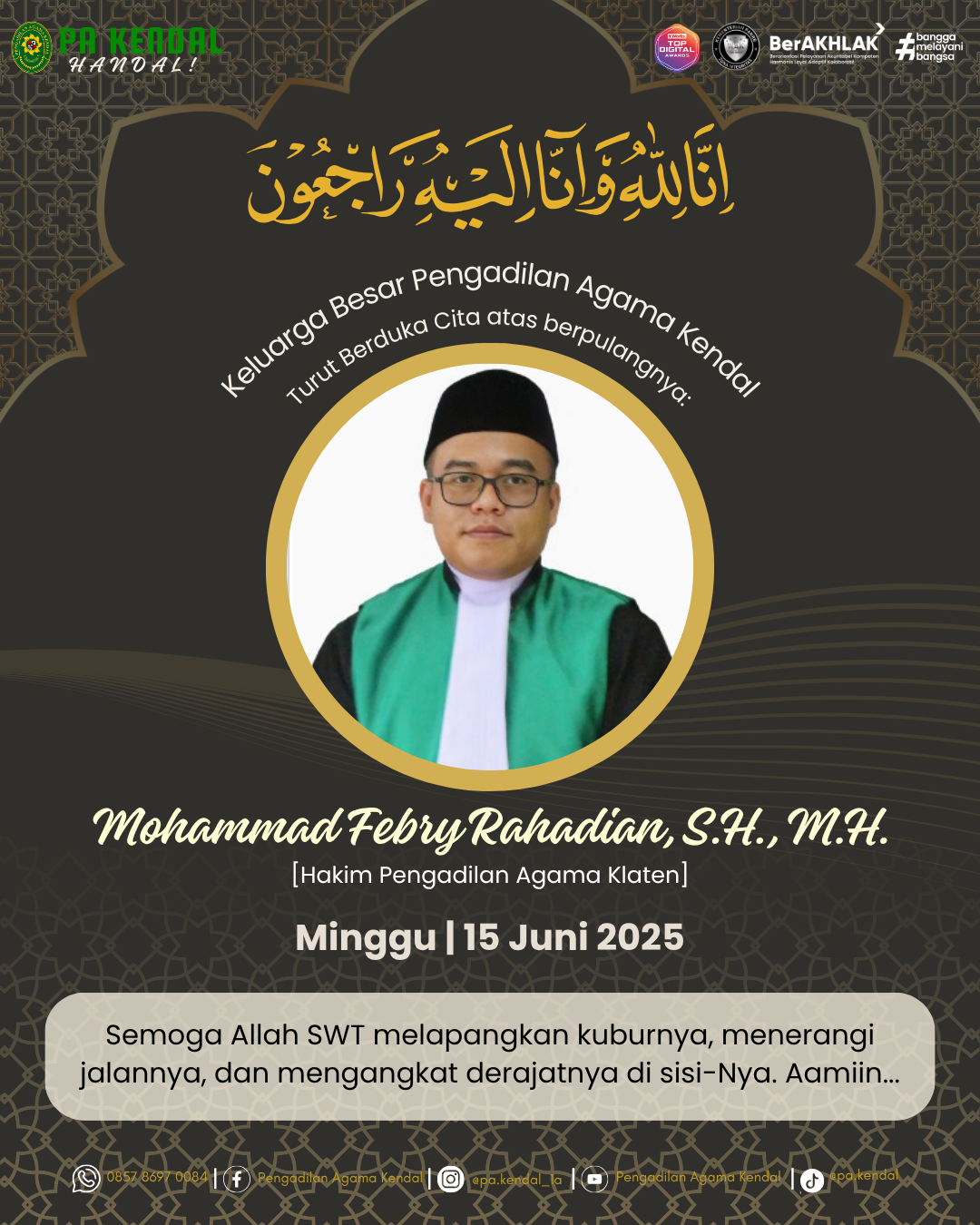 Duka Cita Hakim PA Klaten